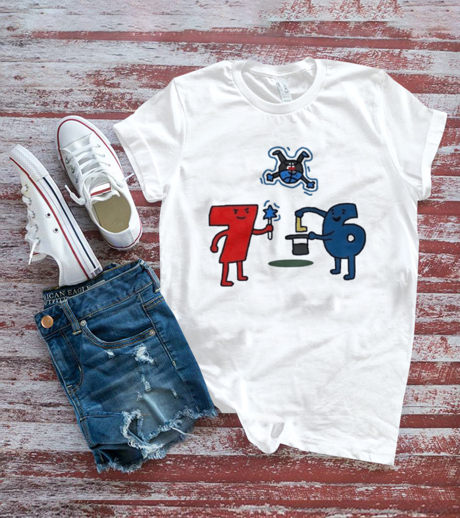 Philadelphia 76ers Steal Orlando Magic Meme With 76 And Magic Wand T-Shirt