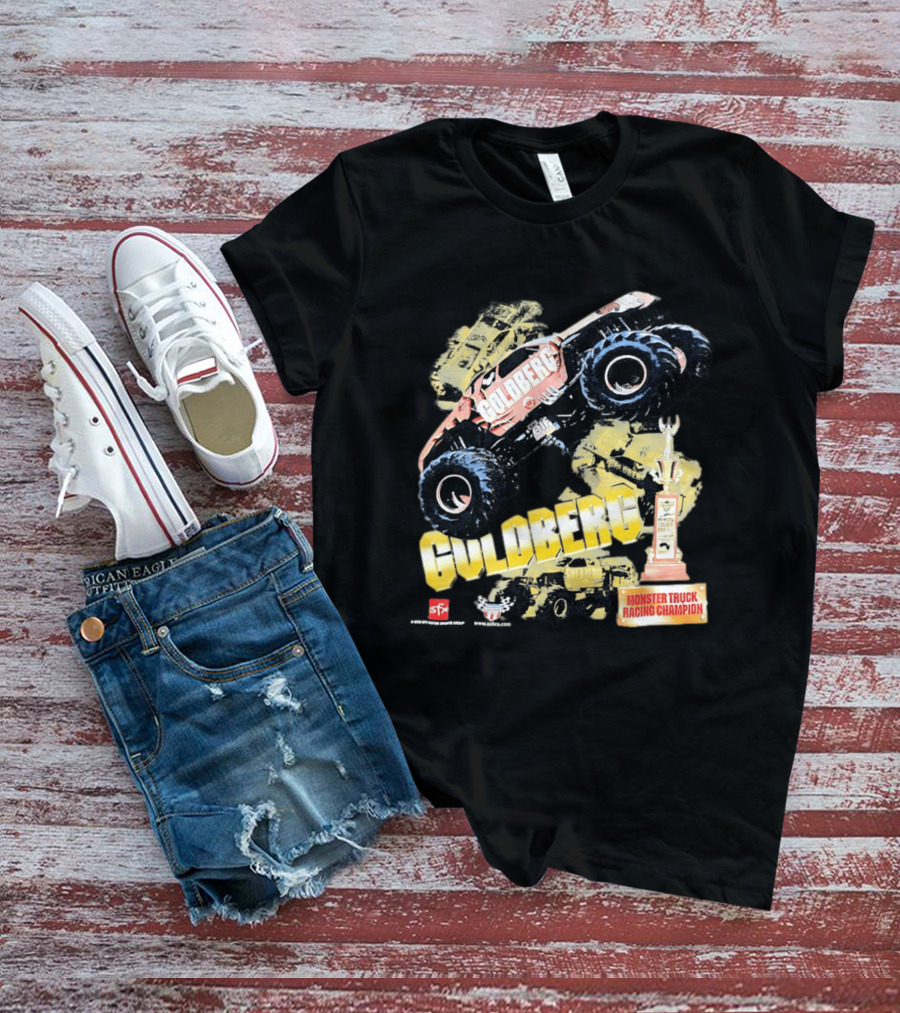 GOLDBERG Monster Truck Racing Champion Trophy SFX Block Party T-Shirt