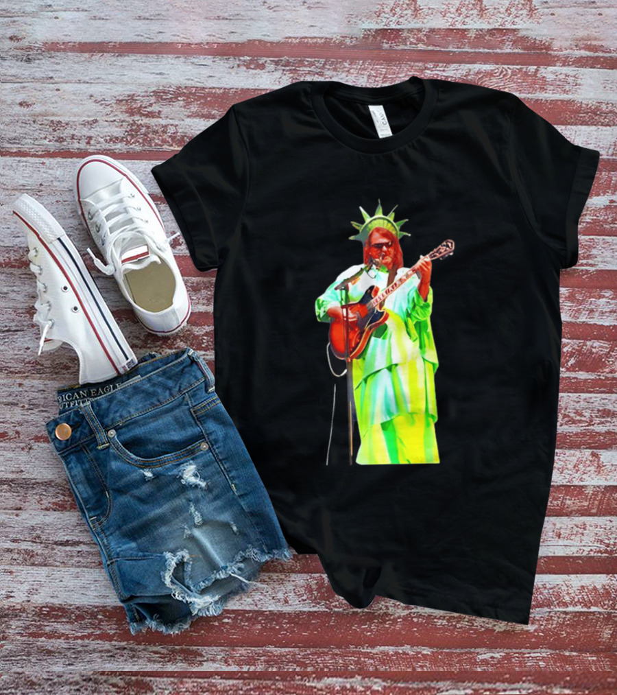 Randy Crabtree Widespread Panic Statue Of Liberty Guitarist T-Shirt
