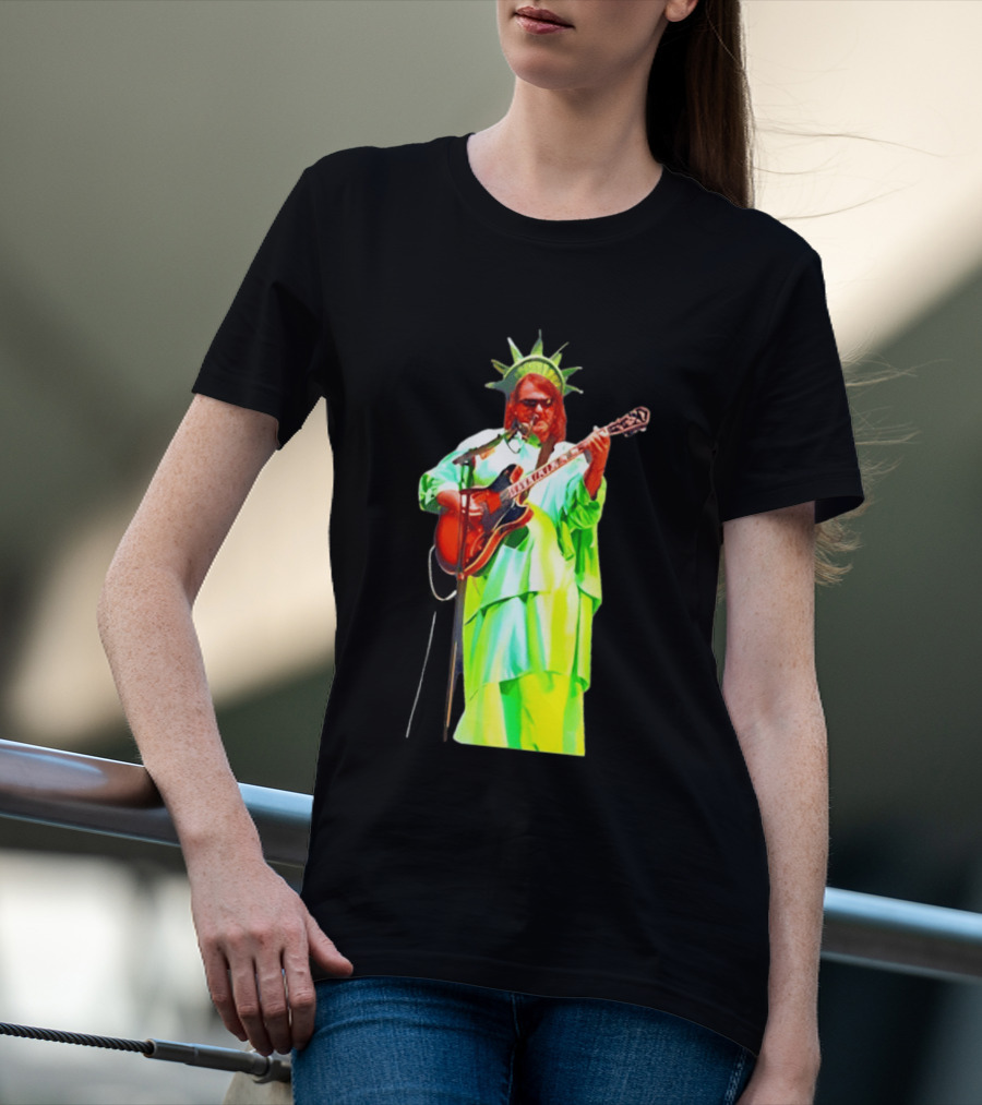 Randy Crabtree Widespread Panic Statue Of Liberty Guitarist T-Shirt