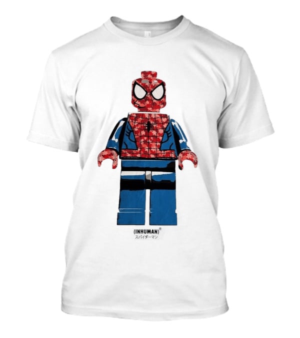 Spider Man LEGO Inhuman Figure Block T-Shirt