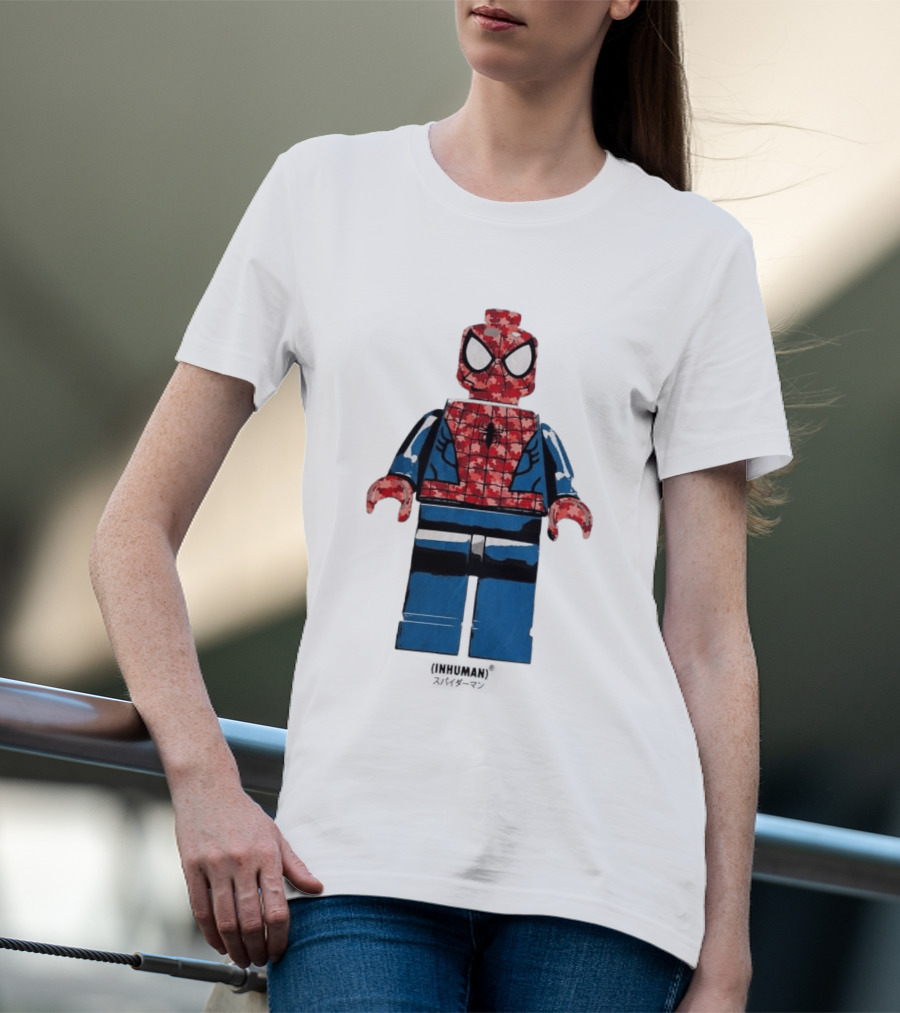 Spider Man LEGO Inhuman Figure Block T-Shirt
