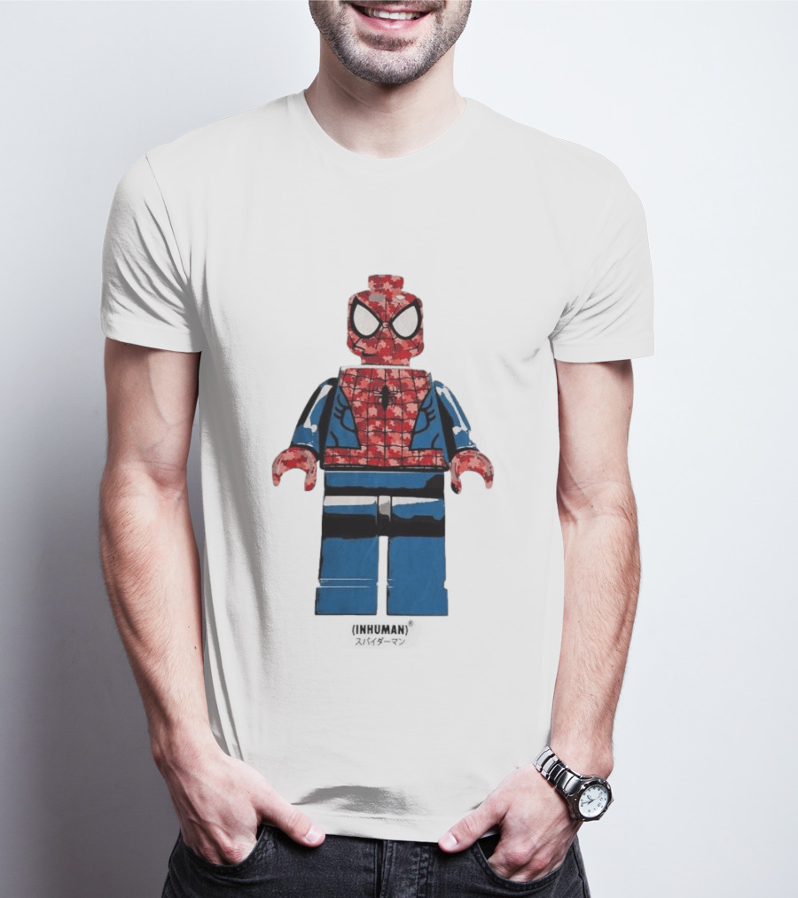 Spider Man LEGO Inhuman Figure Block T-Shirt