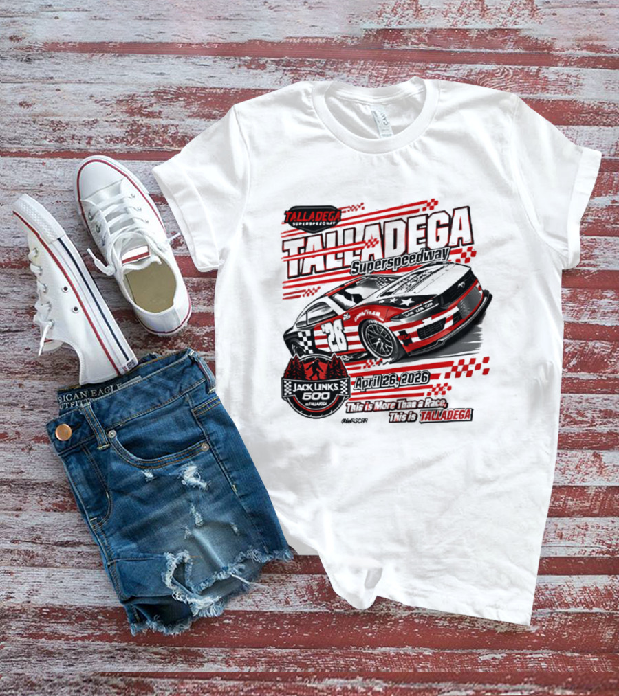 Talladega Superspeedway 2026 Jack Links 500 April Event Racing 28 Car T-Shirt