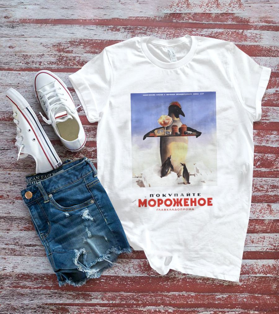 Ice Cream Penguin Glavkhladoprom Meme T-Shirt
