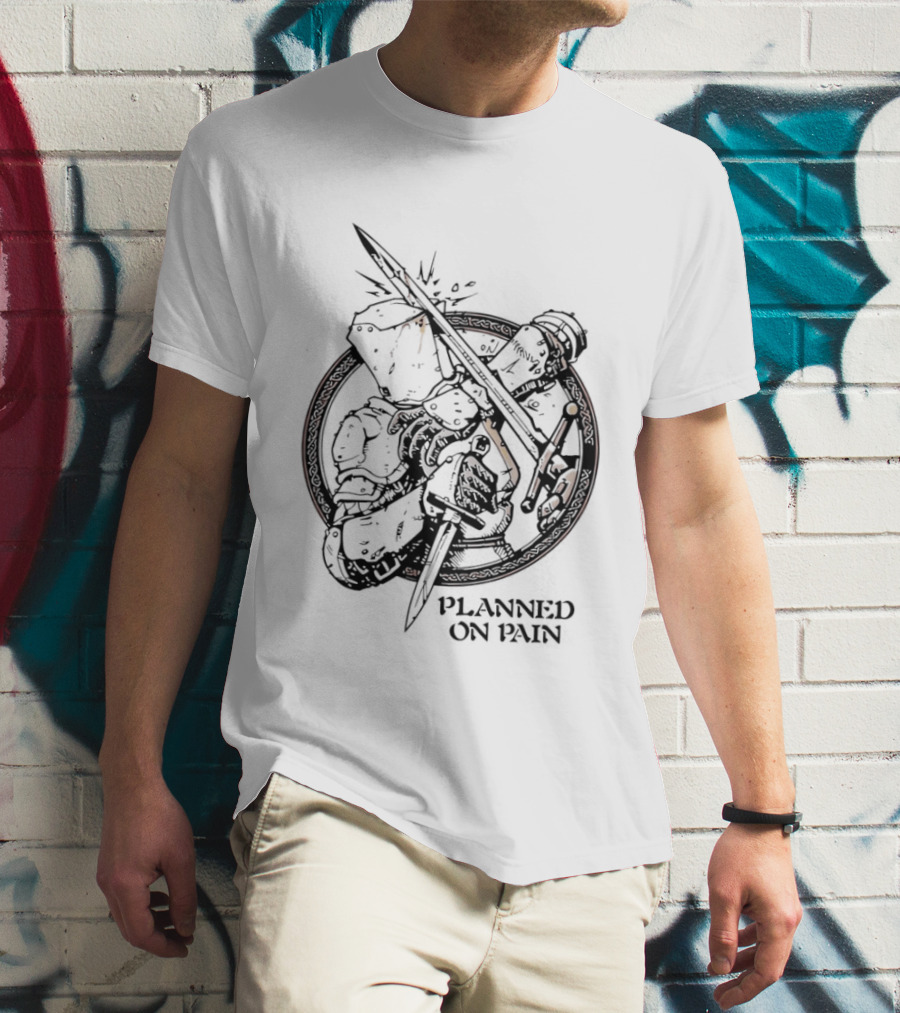 Lady Knight Planned On Pain Warrior Aesthetic T-Shirt