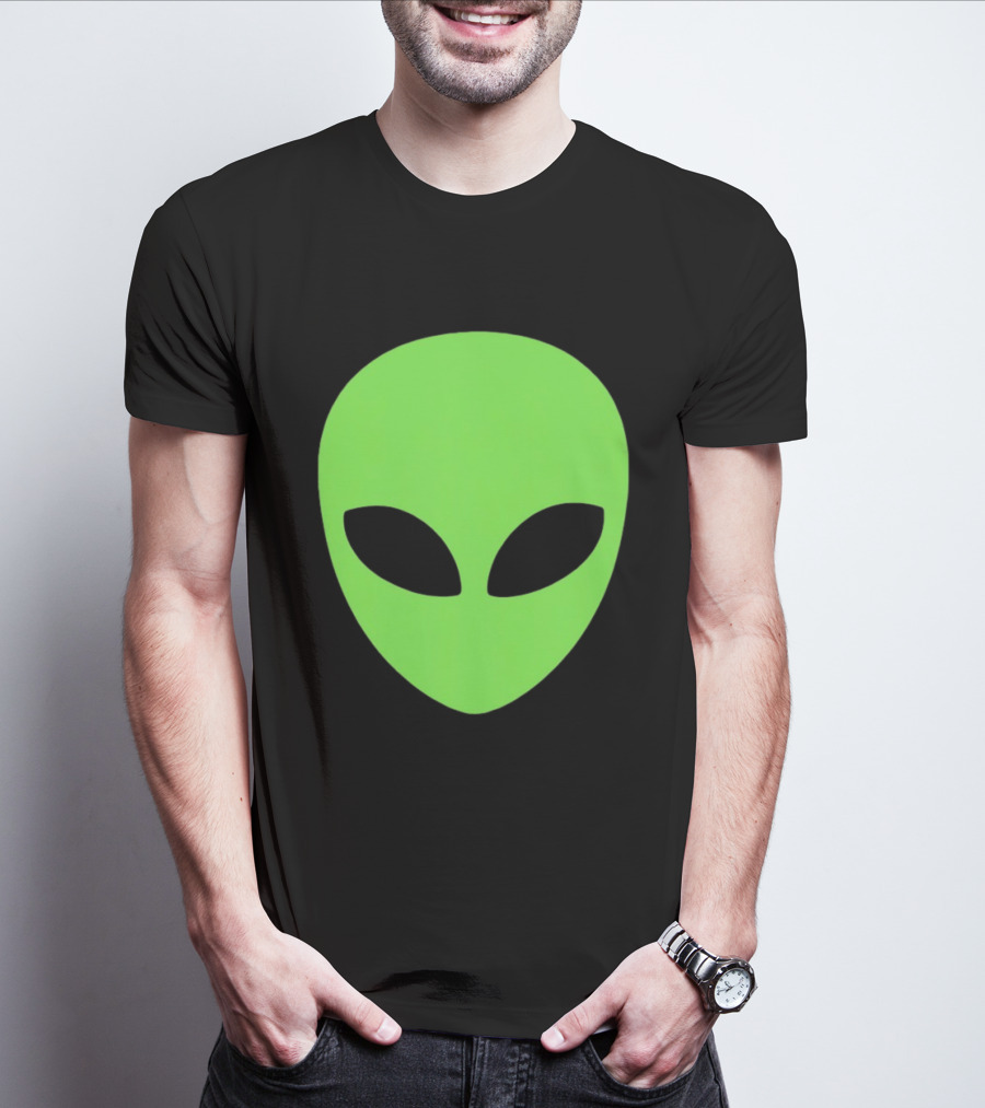 Alien Face 2026 Green Mask T-Shirt