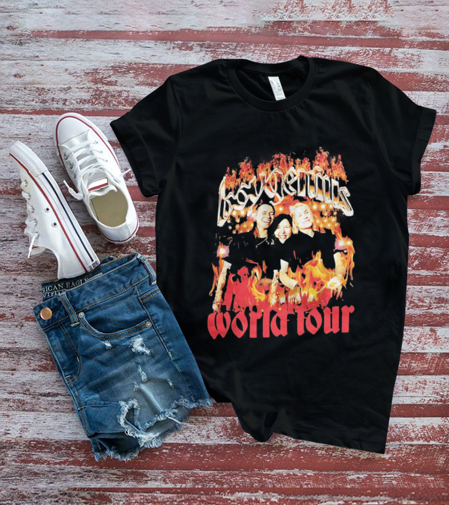 Boygenius World Tour Flaming Portraits T-Shirt