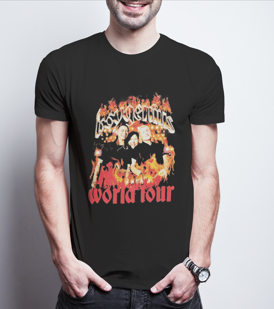 Boygenius World Tour Flaming Portraits T-Shirt