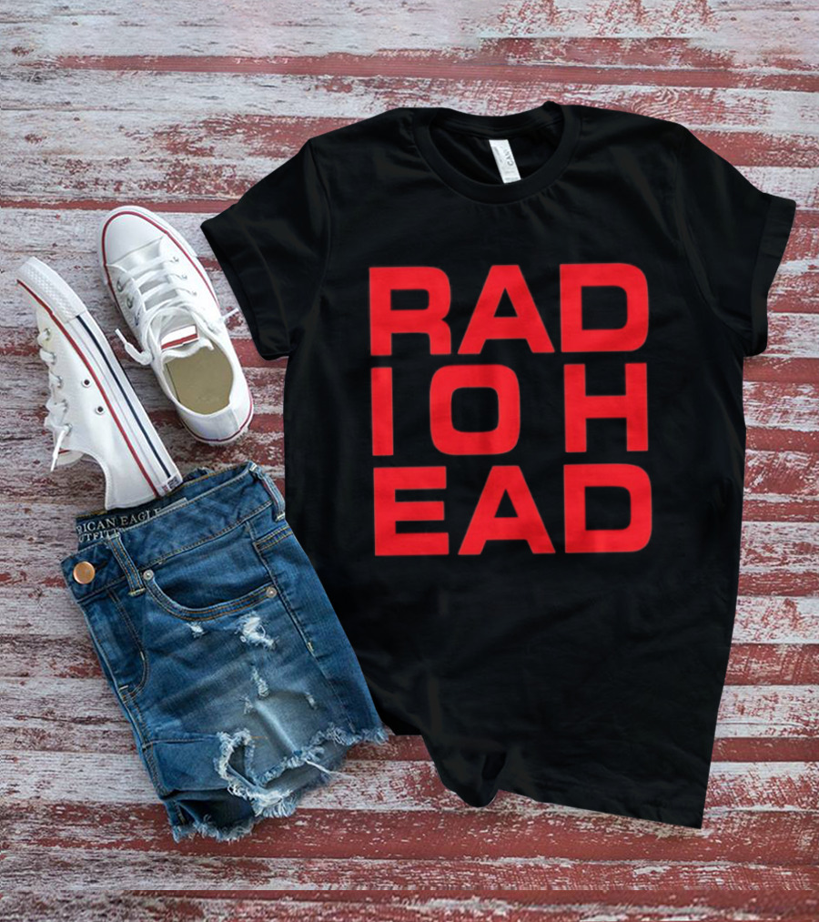Radiohead BK 25 Bassic Red Text Block T-Shirt