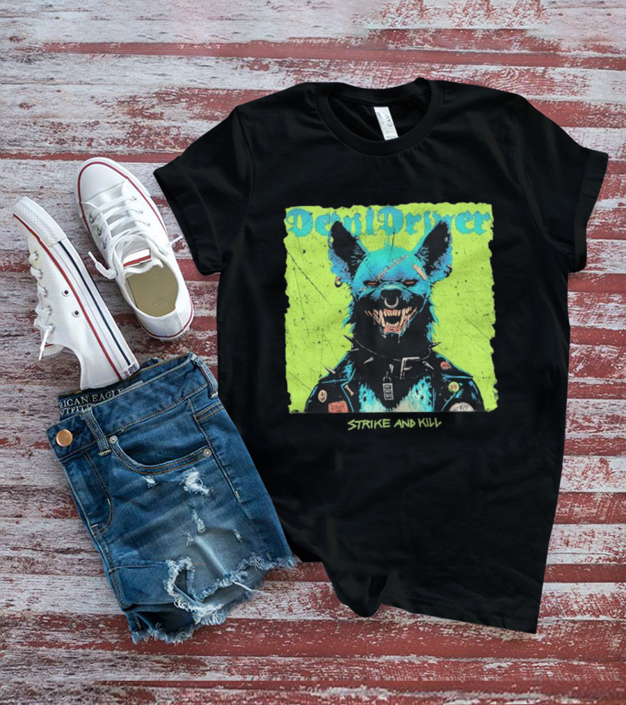 DevilDriver 2026 Strike And Kill Blue Canine With Punk Jacket T-Shirt