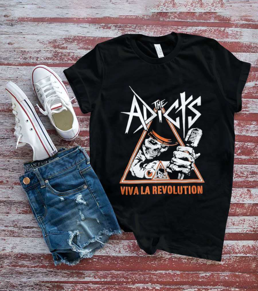 The Adicts Skeleton Viva La Revolution T-Shirt