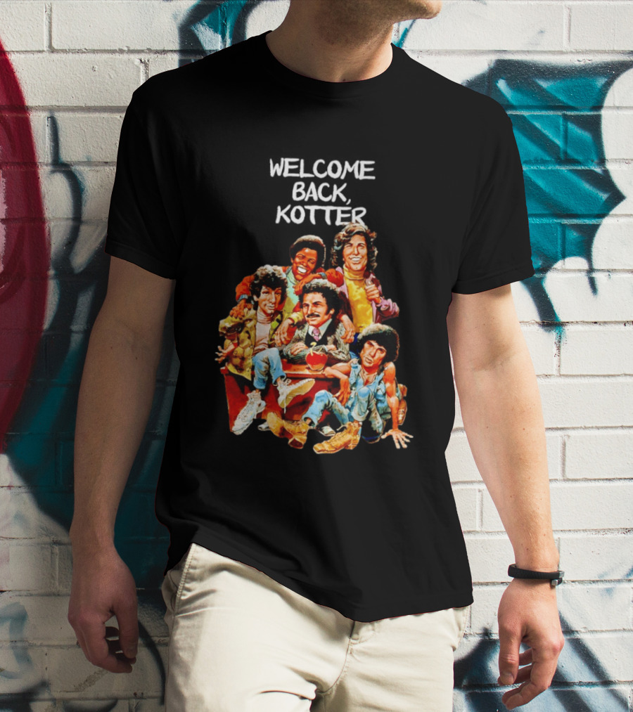 Welcome Back Kotter 1970s Sitcom Cartoon Characters T-Shirt