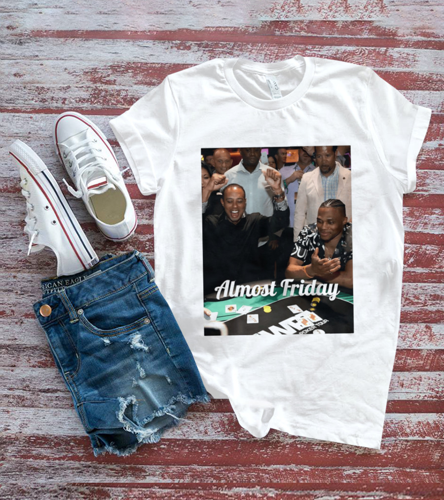 Tiger Woods World Poker Tour Almost Friday Celebration T-Shirt
