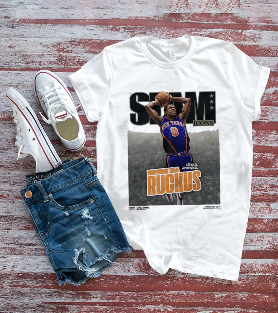 Slam Icons Latrell Sprewell Bring Da Ruckus New York Knicks T-Shirt