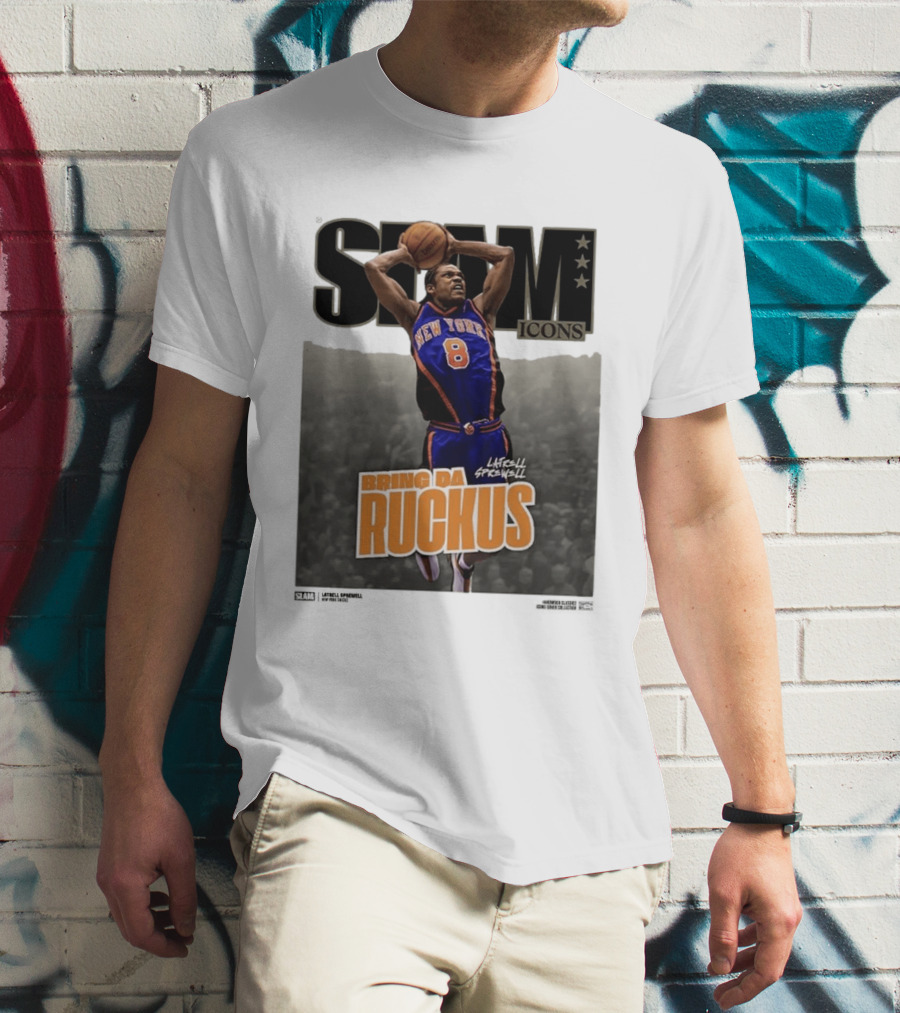 Slam Icons Latrell Sprewell Bring Da Ruckus New York Knicks T-Shirt