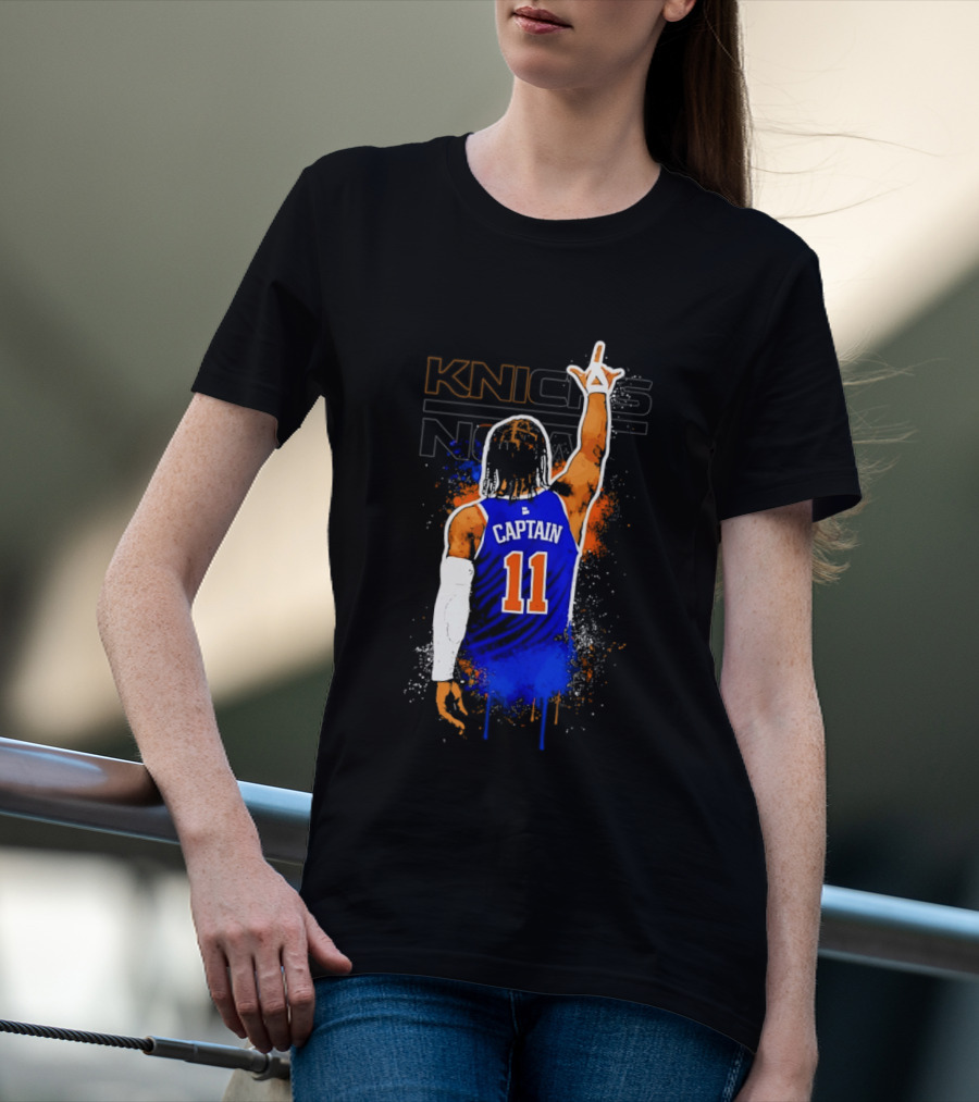 Knicks Captain Number 11 Jalen Brunson New York T-Shirt