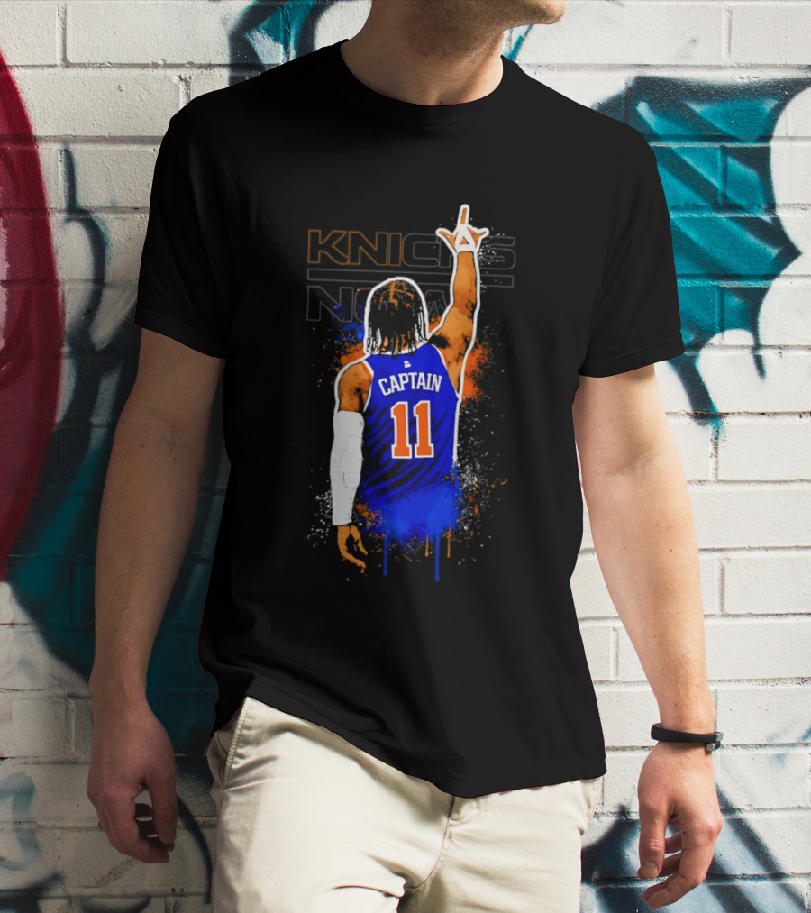 Knicks Captain Number 11 Jalen Brunson New York T-Shirt