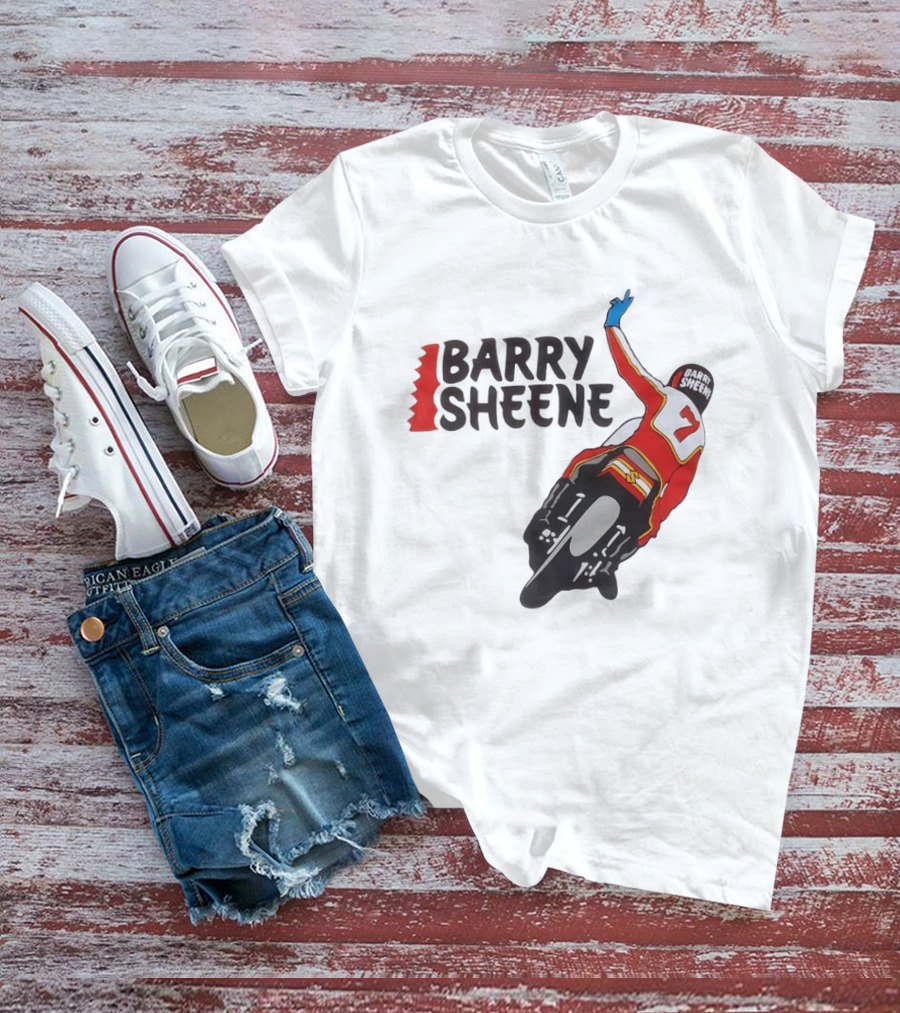 Barry Sheene Racing Number 7 Vintage Motorcycle Racer T-Shirt