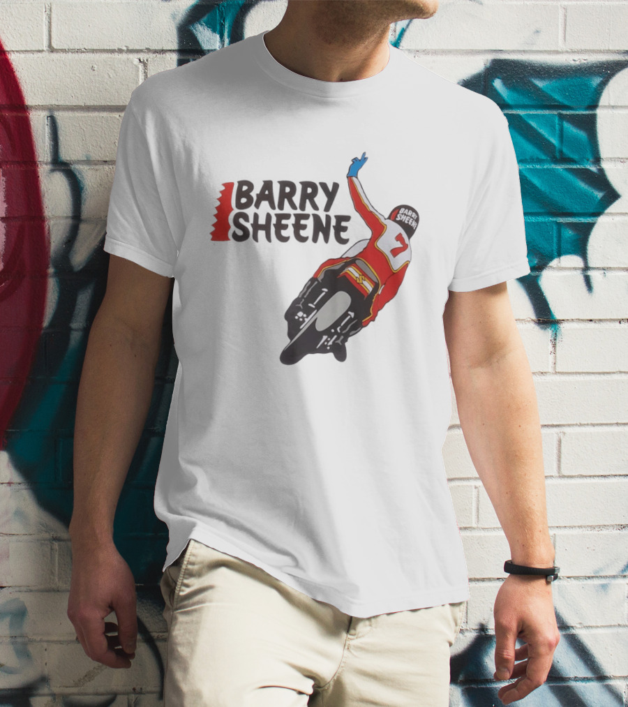 Barry Sheene Racing Number 7 Vintage Motorcycle Racer T-Shirt