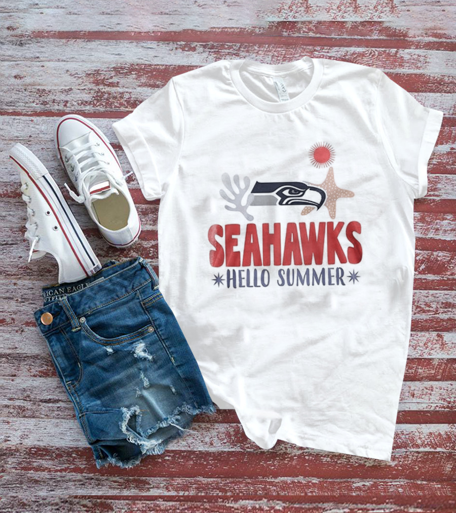 Seahawks Hello Summer School Is Out Scream And Shout T-Shirt