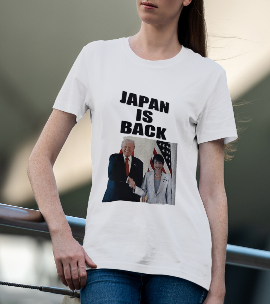 Japan Is Back Trump Political Image With Flags T-Shirt