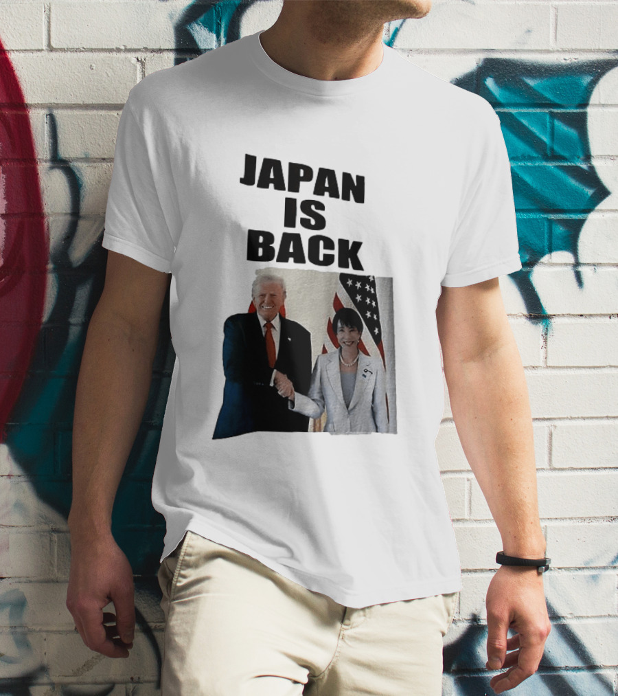 Japan Is Back Trump Political Image With Flags T-Shirt
