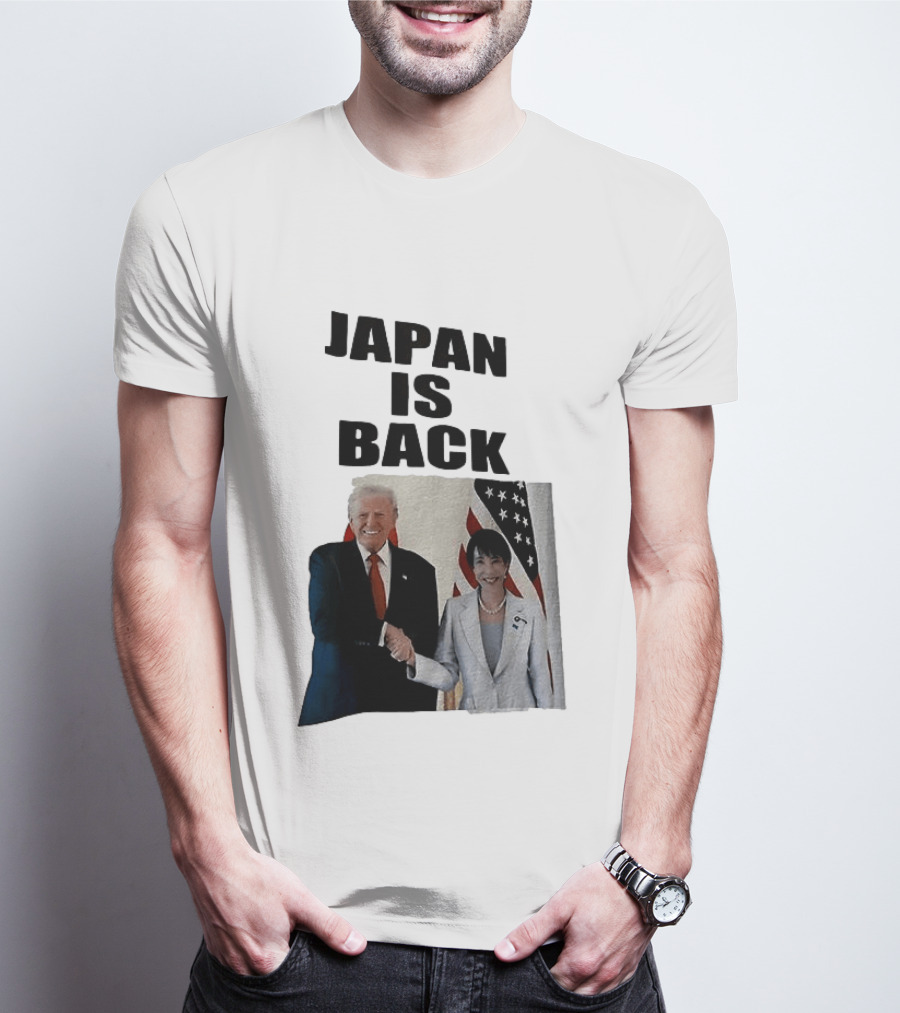 Japan Is Back Trump Political Image With Flags T-Shirt