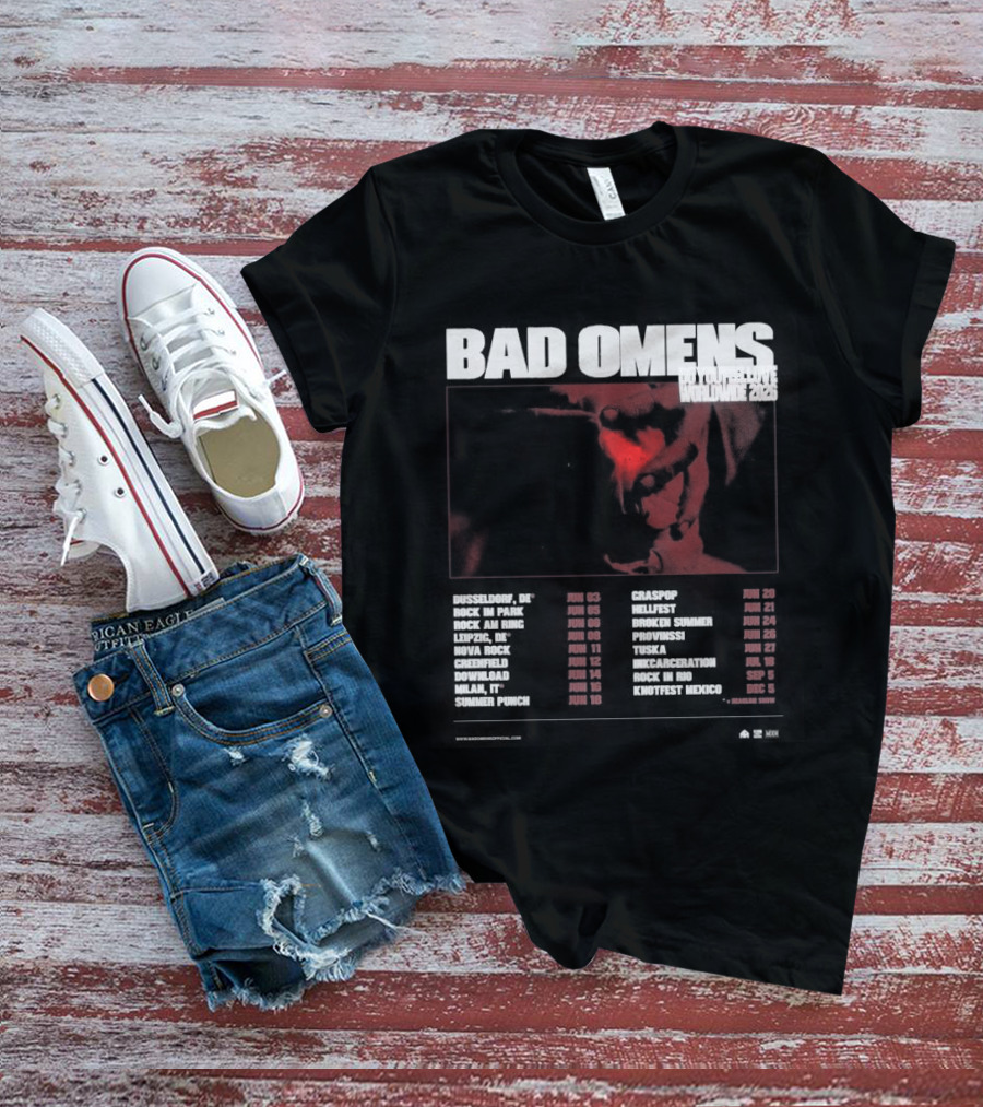 Bad Omens 2026 Worldwide Tour Dates T-Shirt