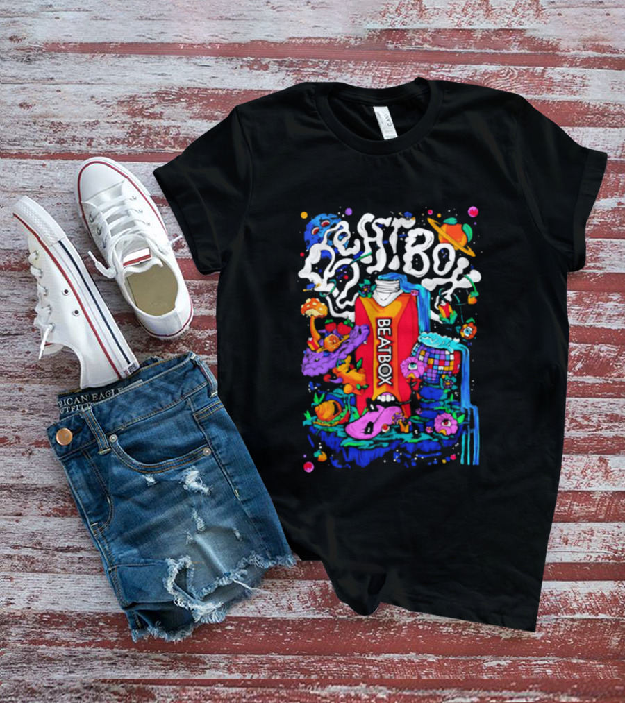 Trippy BeatBox World Psychedelic Disco Vibes T-Shirt