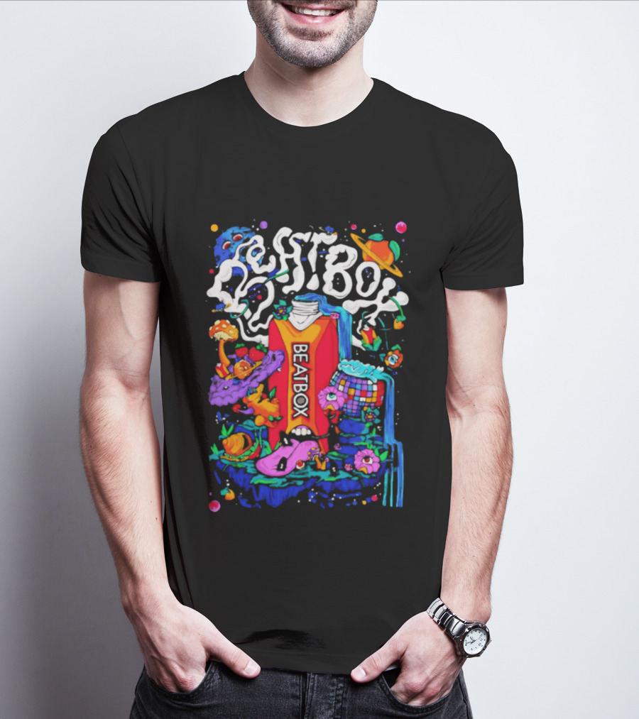 Trippy BeatBox World Psychedelic Disco Vibes T-Shirt
