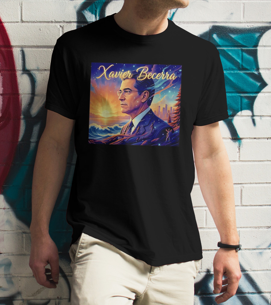 Xavier Becerra California Sunset Ocean Landscape T-Shirt