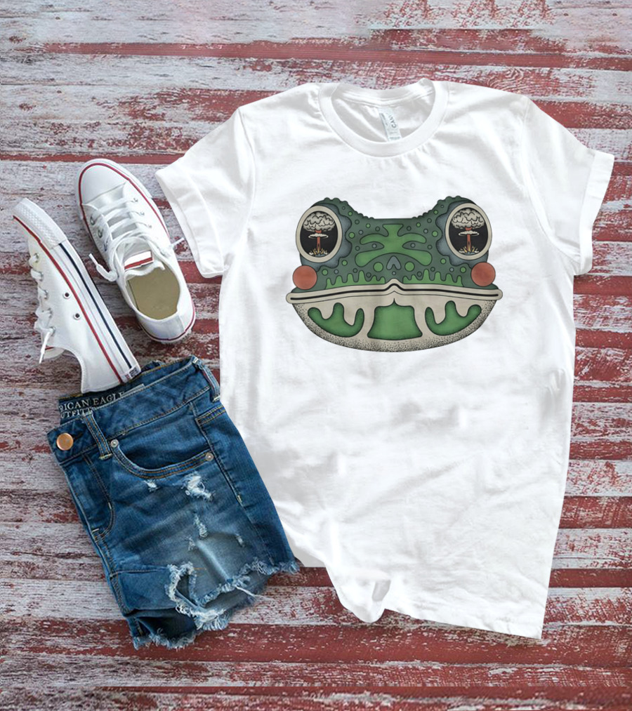 Toad Toadal Destruction Atomic Bomb Eyes Frog T-Shirt