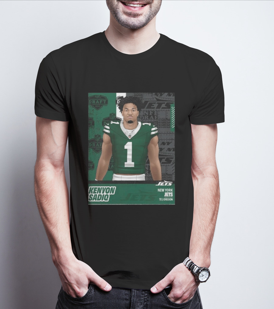Kenyon Sadiq New York Jets Round 1 Pick 16 2026 Draft NFL Draft Jets TE Oregon T-Shirt