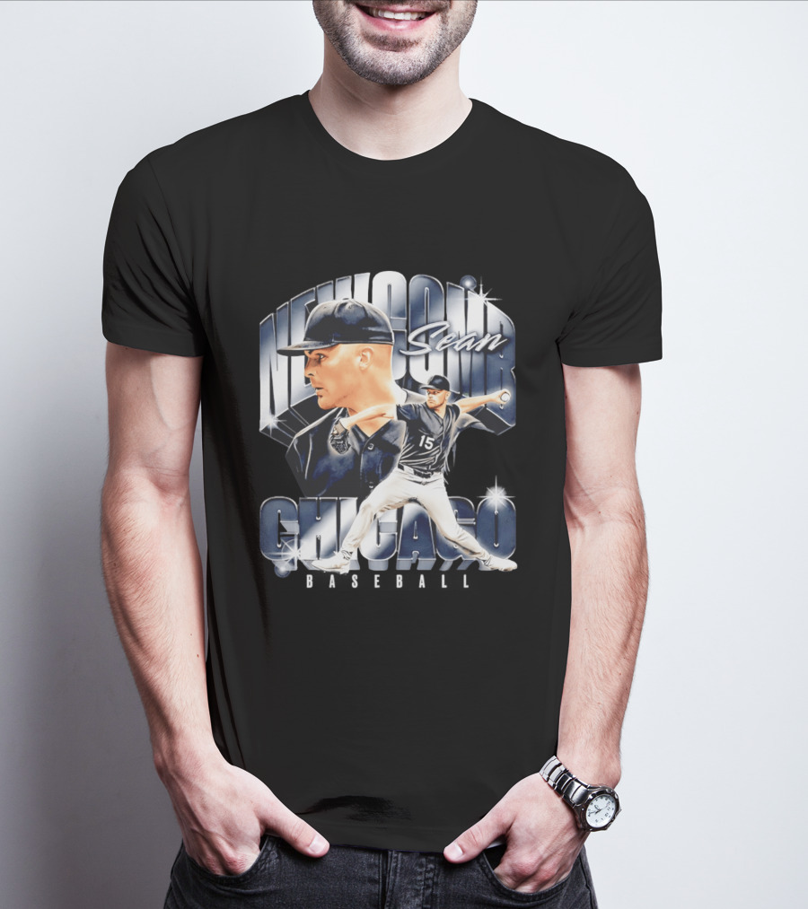 Sean Newcomb Chicago White Sox Pitcher Airbrush T-Shirt