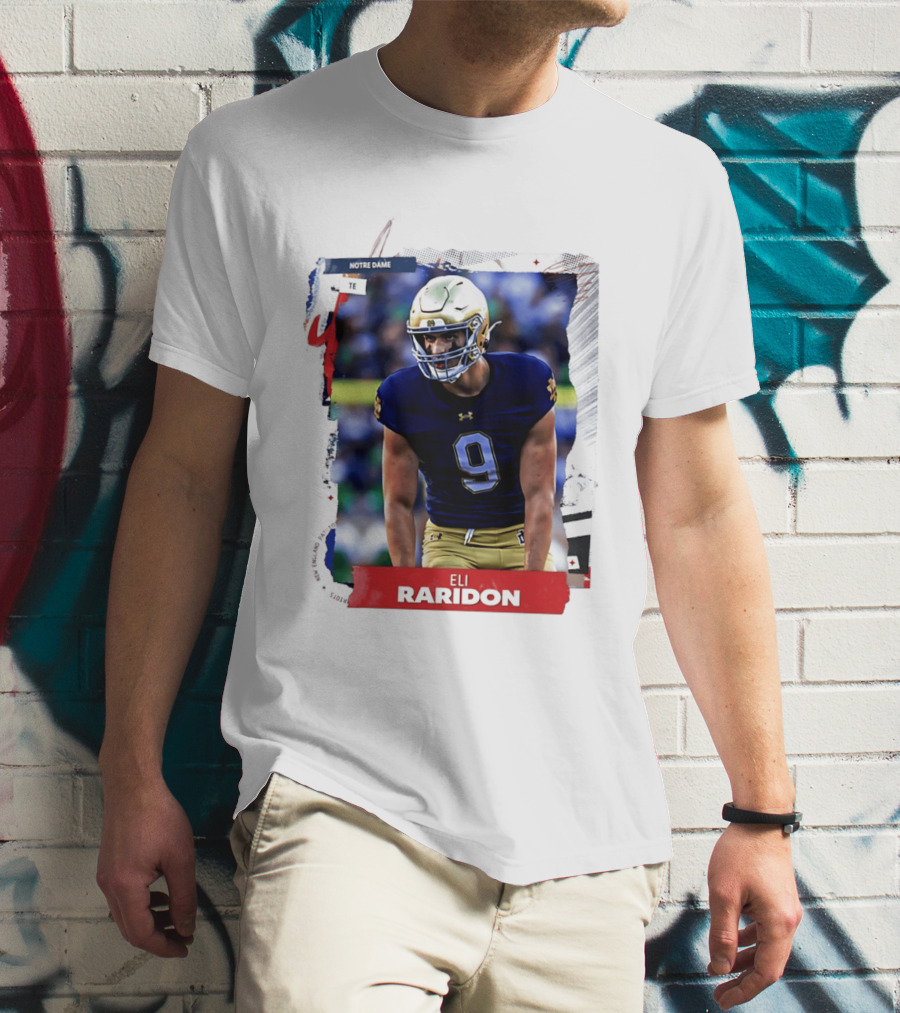 Notre Dame Tight End Eli Raridon 2206 Draft Prospect T-Shirt