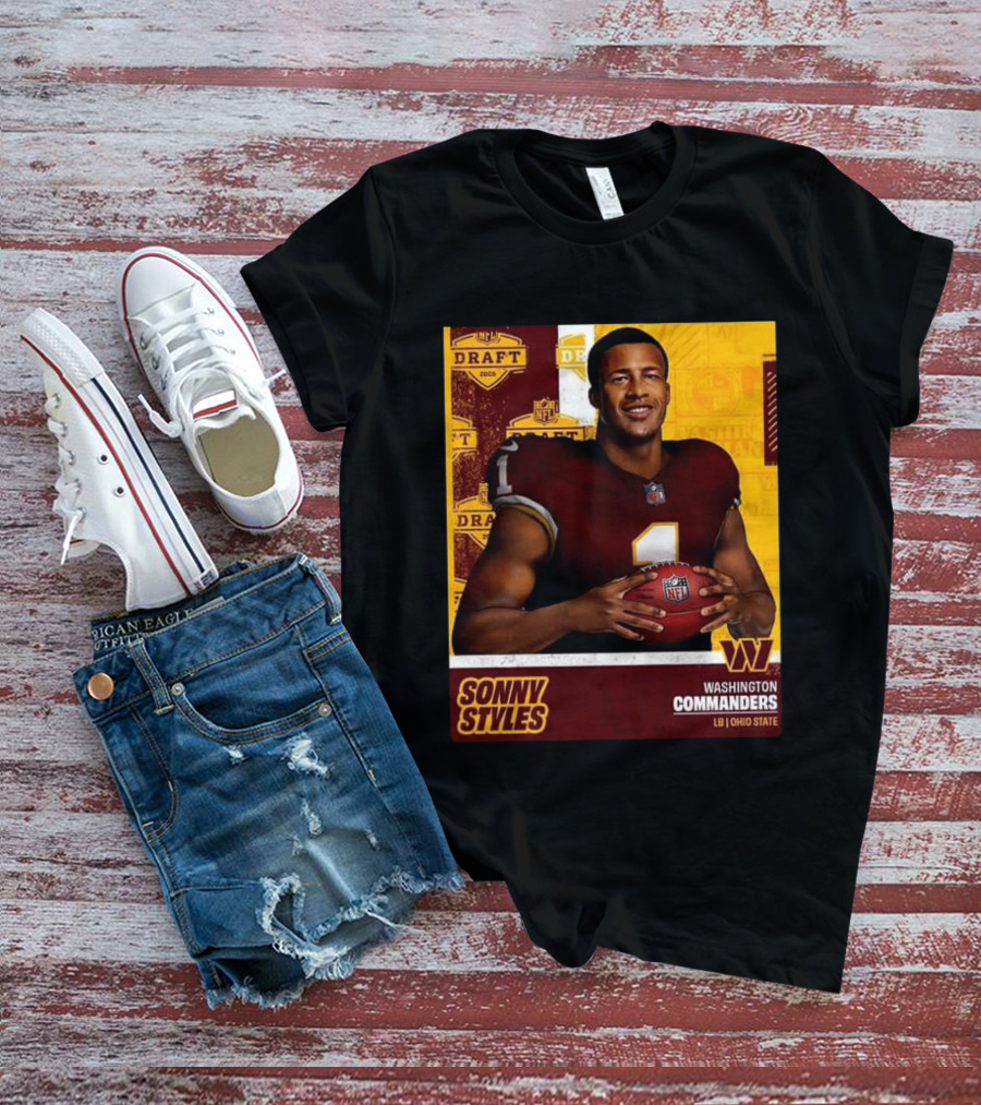 Sonny Styles Washington Commanders NFL Draft 2026 Ohio State Linebacker T-Shirt
