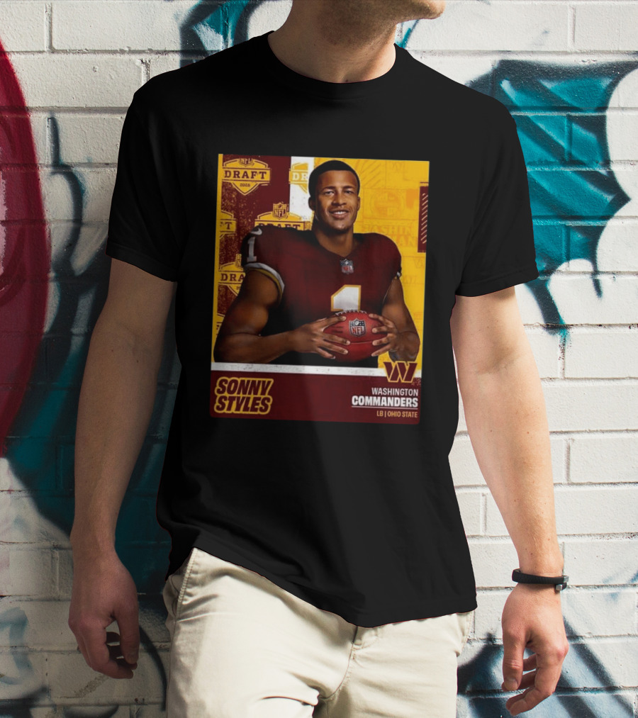 Sonny Styles Washington Commanders NFL Draft 2026 Ohio State Linebacker T-Shirt