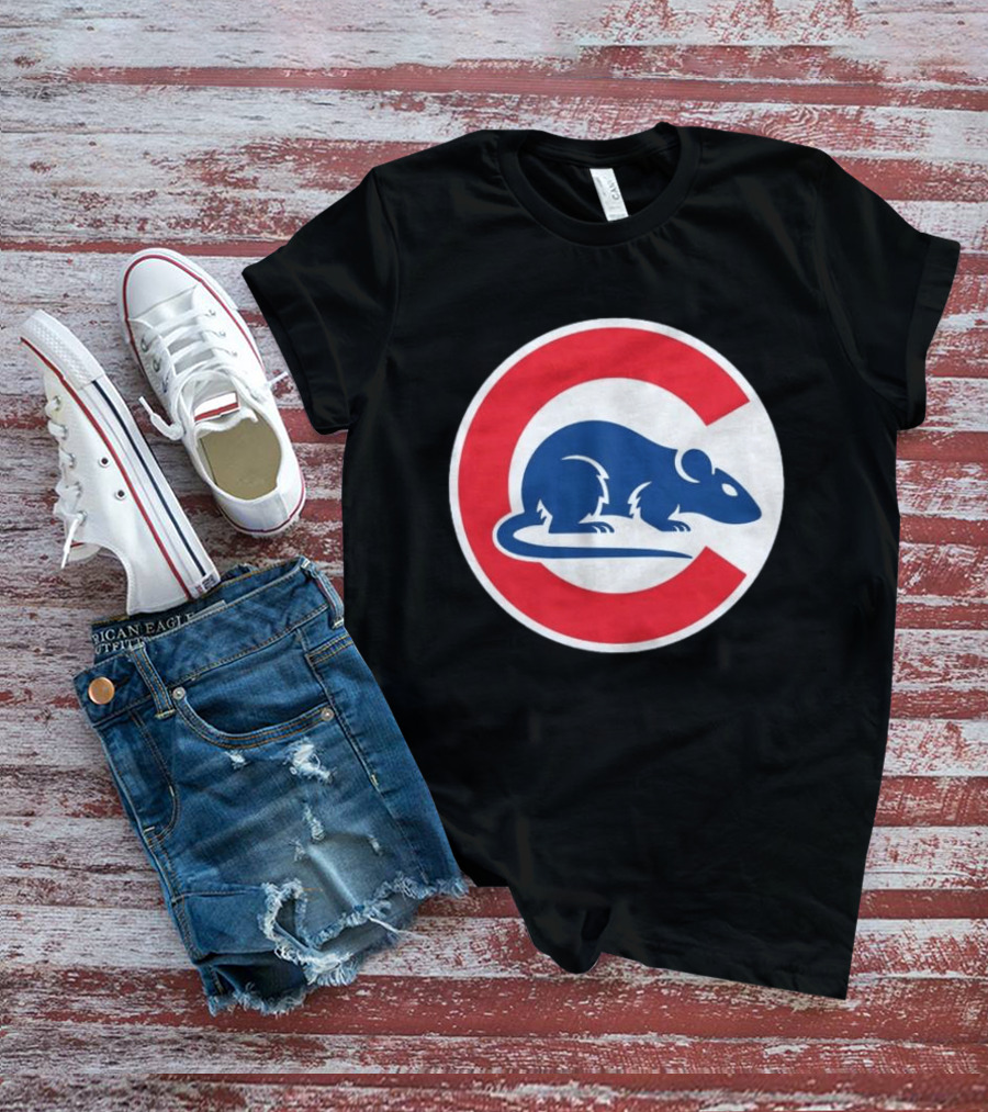 Wrigley Rats C Red And Blue Rat T-Shirt