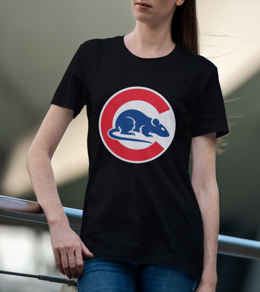 Wrigley Rats C Red And Blue Rat T-Shirt
