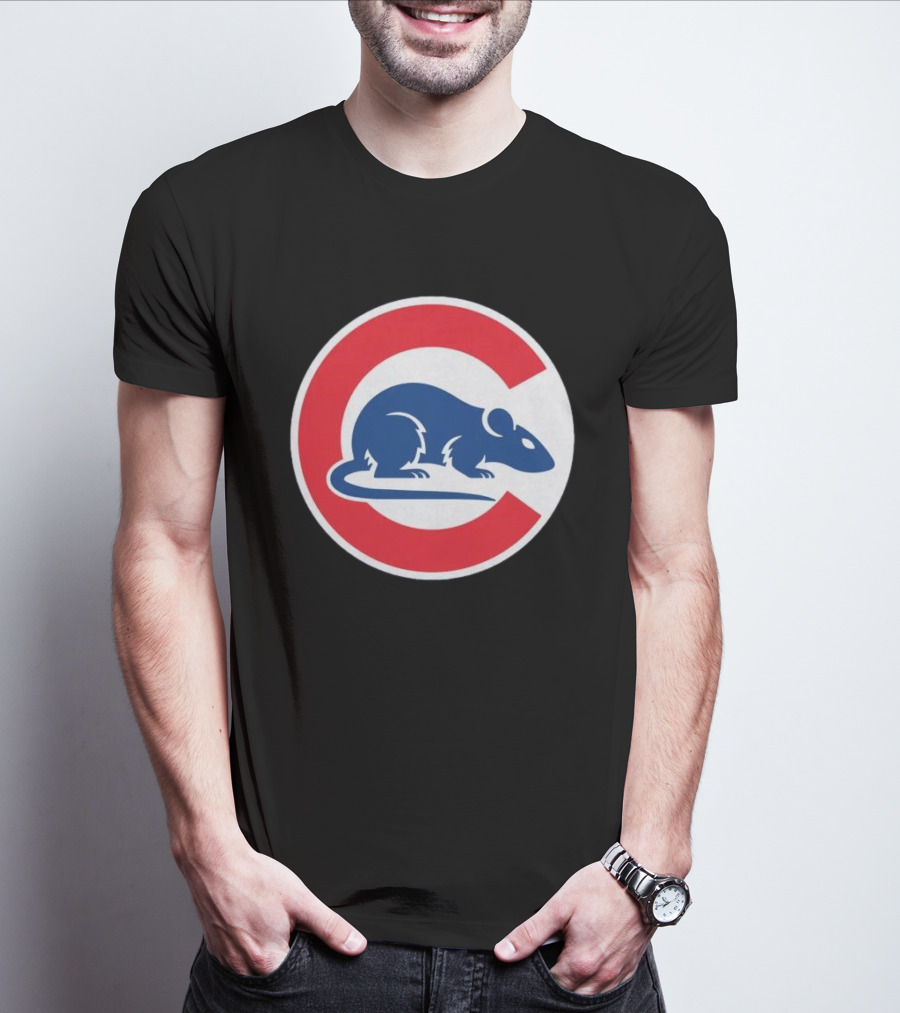 Wrigley Rats C Red And Blue Rat T-Shirt