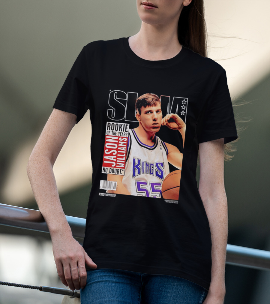 Jason Williams Rookie Of The Year No Doubt Sacramento Kings Slam Cover NBA T-Shirt
