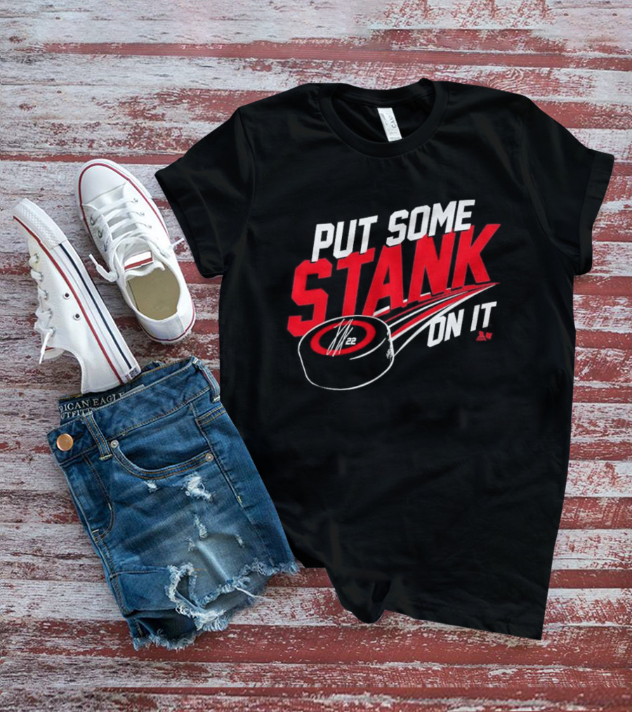 Put Some Stank On It Logan Stankoven Hockey Puck T-Shirt