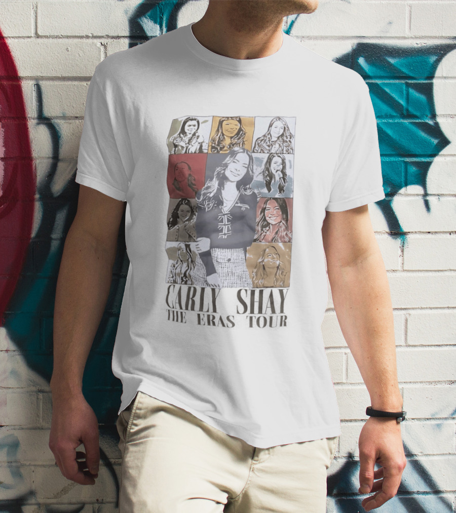Carly Shay The Eras Tour Pop Art Portrait Collage T-Shirt
