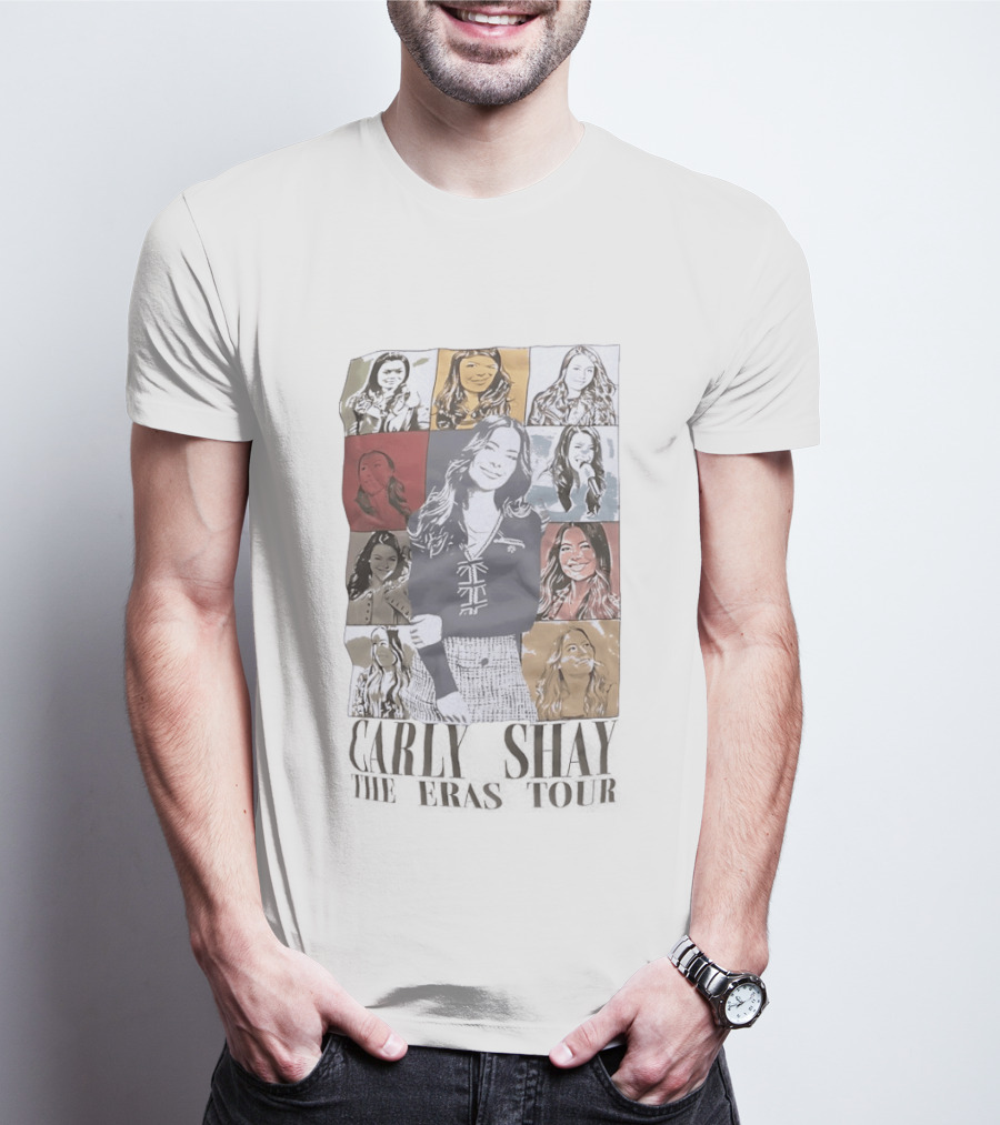 Carly Shay The Eras Tour Pop Art Portrait Collage T-Shirt