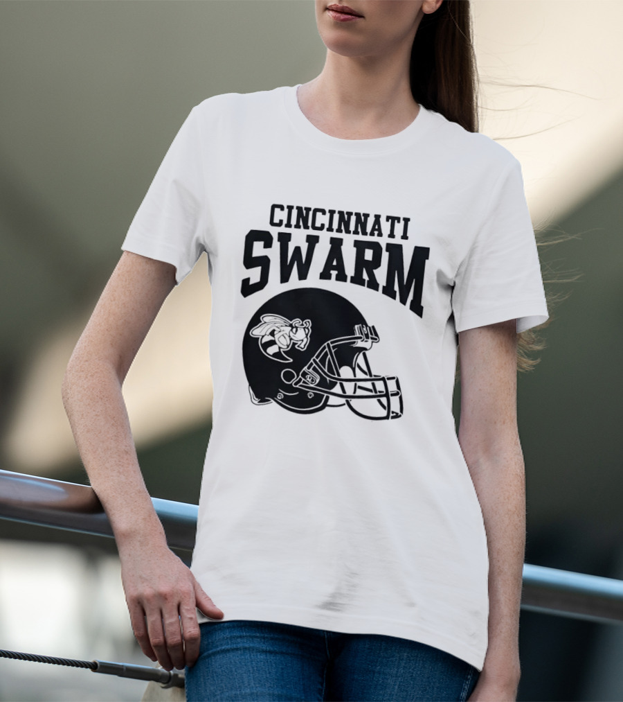 Cincinnati Swarm Hornet Football Helmet 2026 T-Shirt