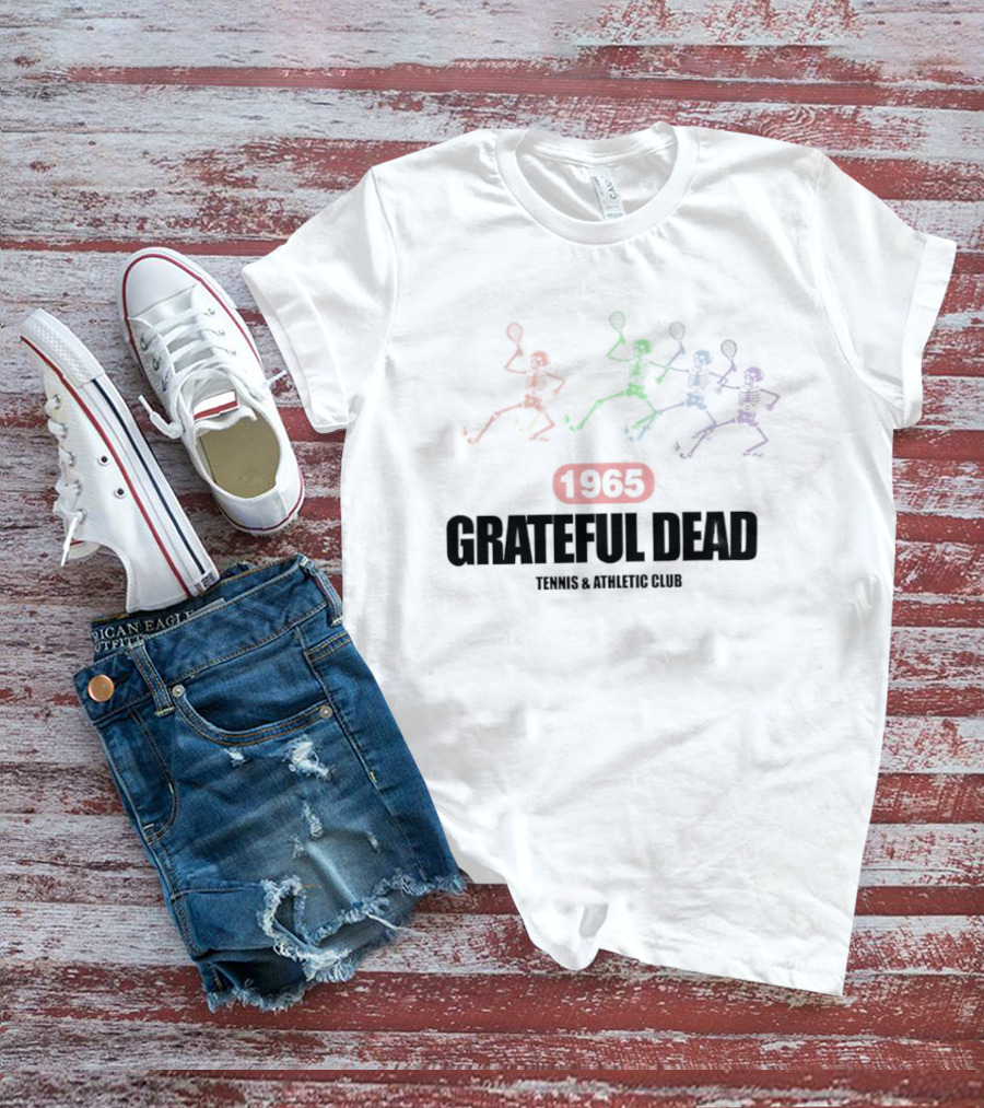 Grateful Dead 1965 Colorful Athletics Tennis Club T-Shirt