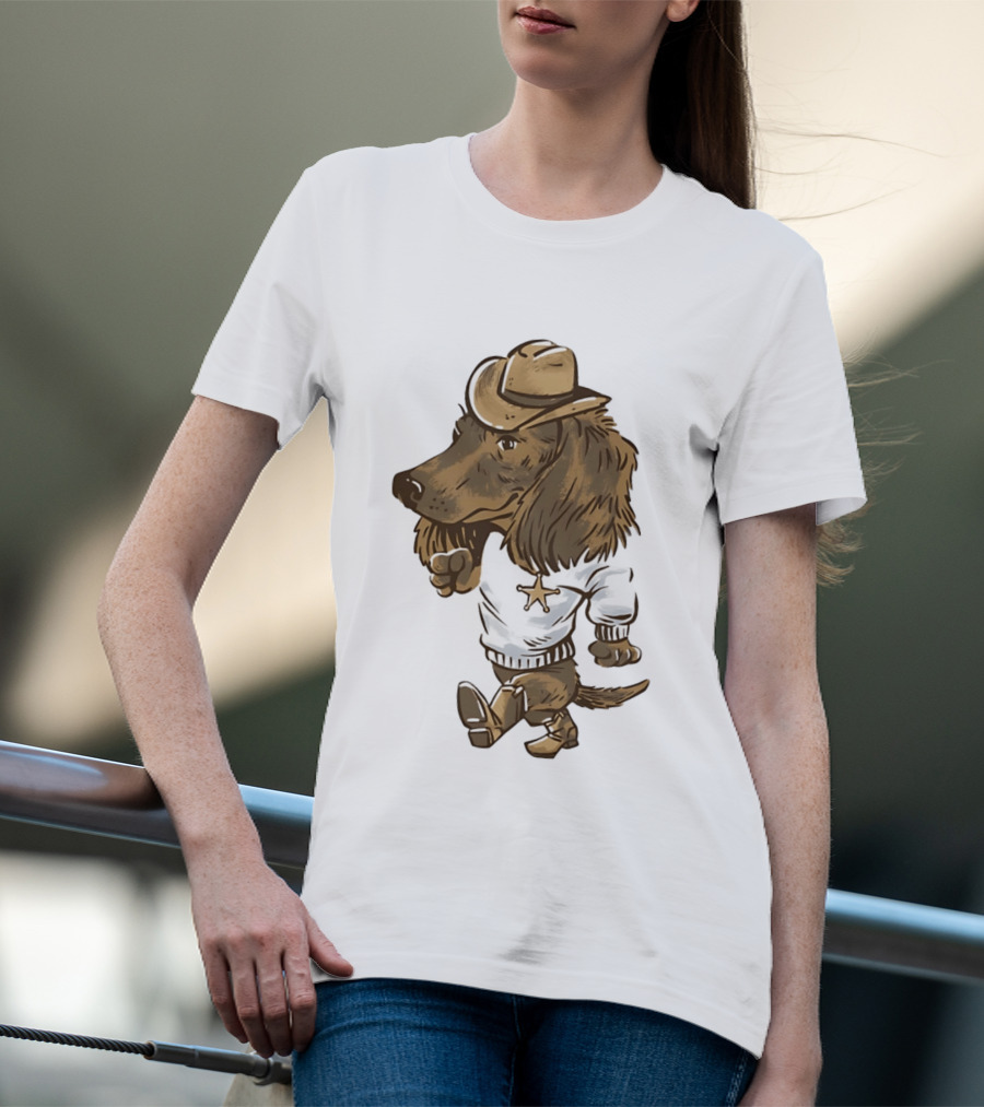 Starkville Derby 2026 Cowboy Dachshund Weenie Deputy Star T-Shirt