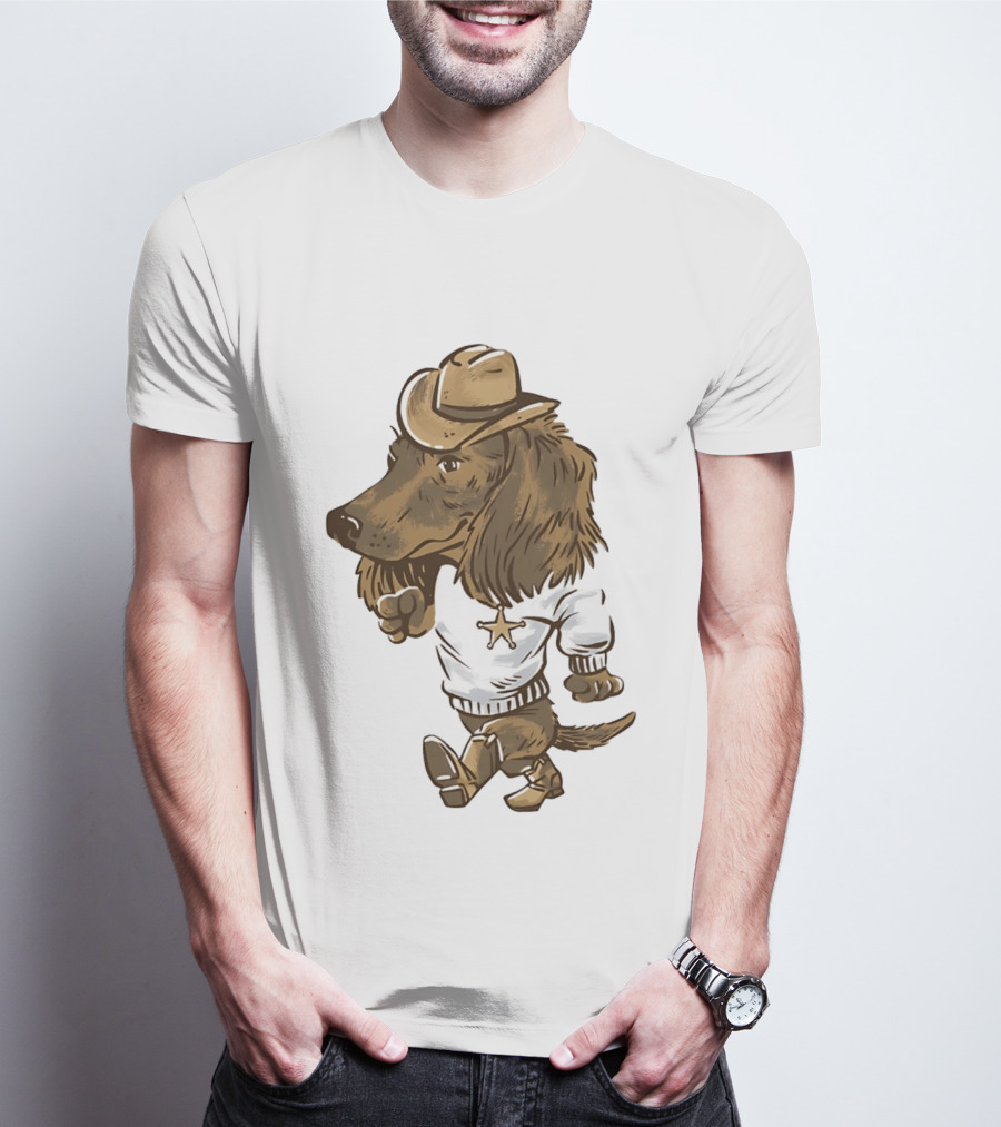 Starkville Derby 2026 Cowboy Dachshund Weenie Deputy Star T-Shirt