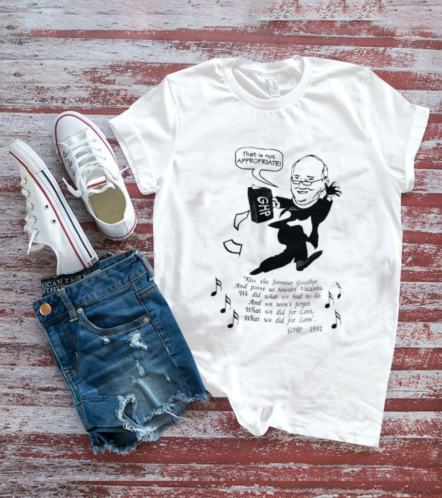 That Is Not Appropriate GHR Speech Bubble Kiss The Summer Goodbye T-Shirt